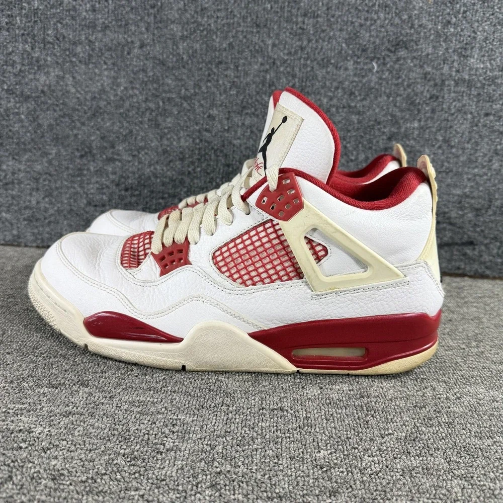 Jordan Air Jordan 4 Retro Alternate 89 Shoes Mens 10.5 White Sneakers 308497 106